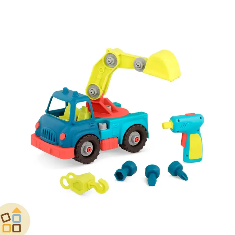 CAMION SCAVATORE/CARROATTREZZI SMONTABILE CON AVVITATORE
