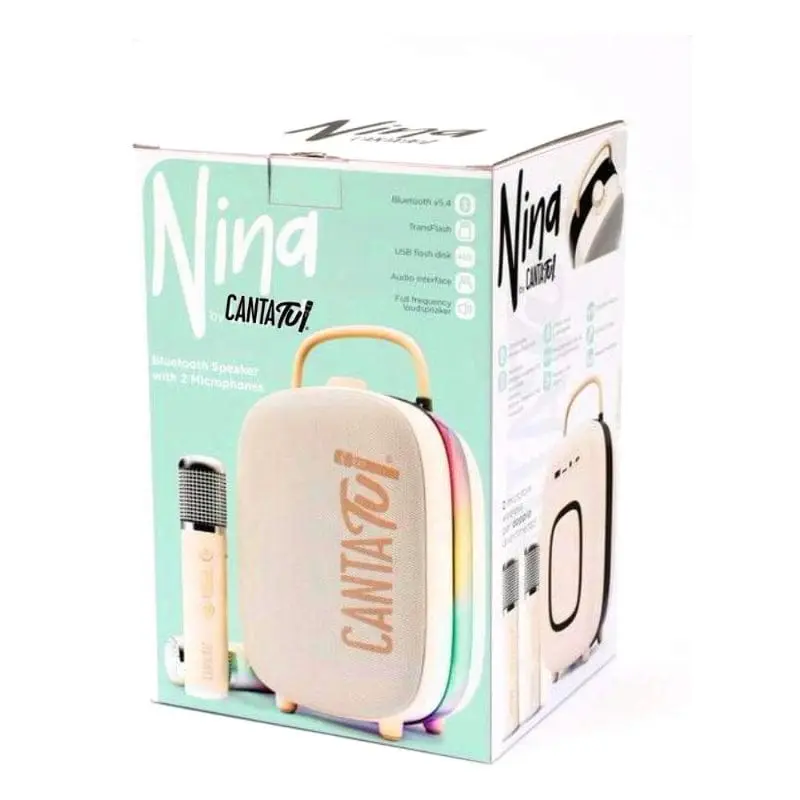 Canta Tu Nina, Karaoke Portatile WiFi Bluetooth doppio microfono - Giochi Preziosi