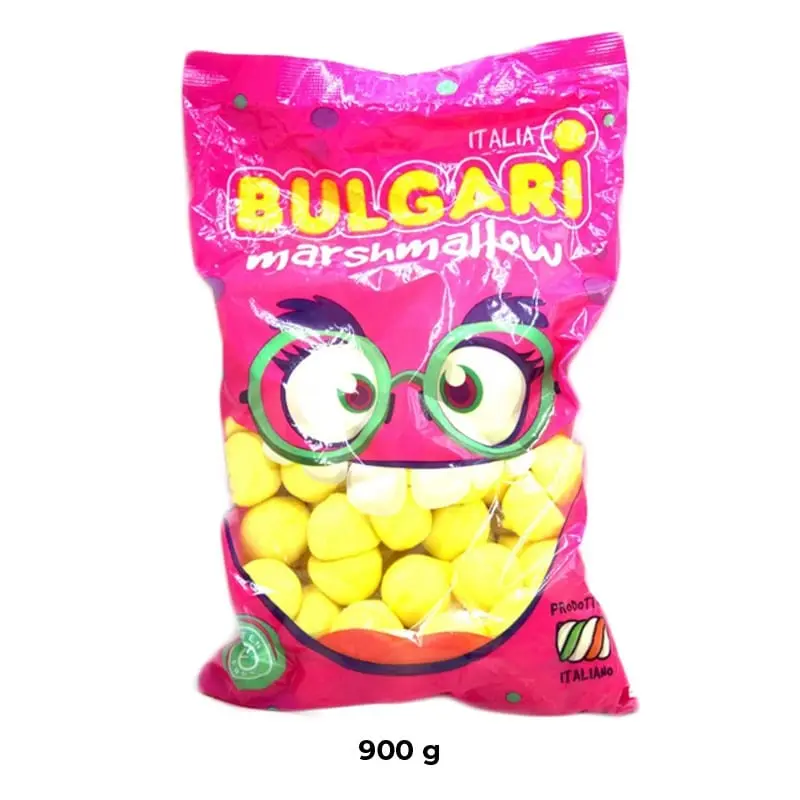 Caramelle Marshmallow Palline Gialle 900gr - Bulgari