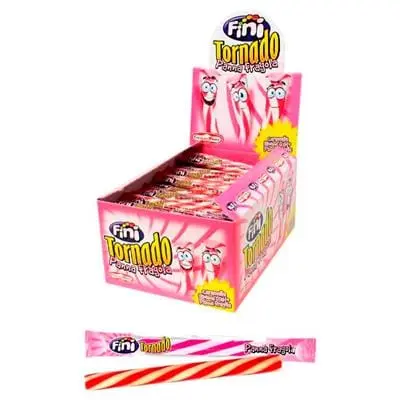 Caramelle Tornado Panna Fragola 150 pz- Fini