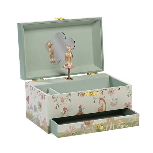 Carillon Musicale Portagioie con Cerbiatto - Jewellery Box with Music Forest Friends (126190)