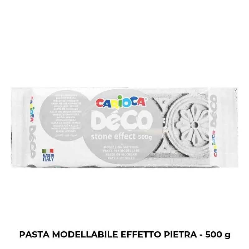 Carioca Decò - Panetto Pasta da Modellare Effetto Pietra 500 gr