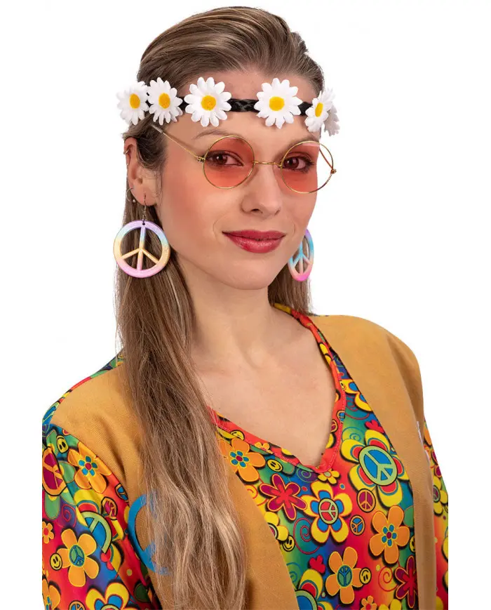 Carnival Toys Set Hippie Fascia Occhiali e Orecchini