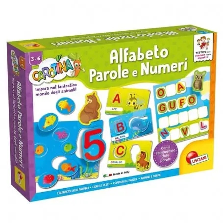 Carotina Maxi Alfabeto Parole e Numeri, Lisciani Giochi