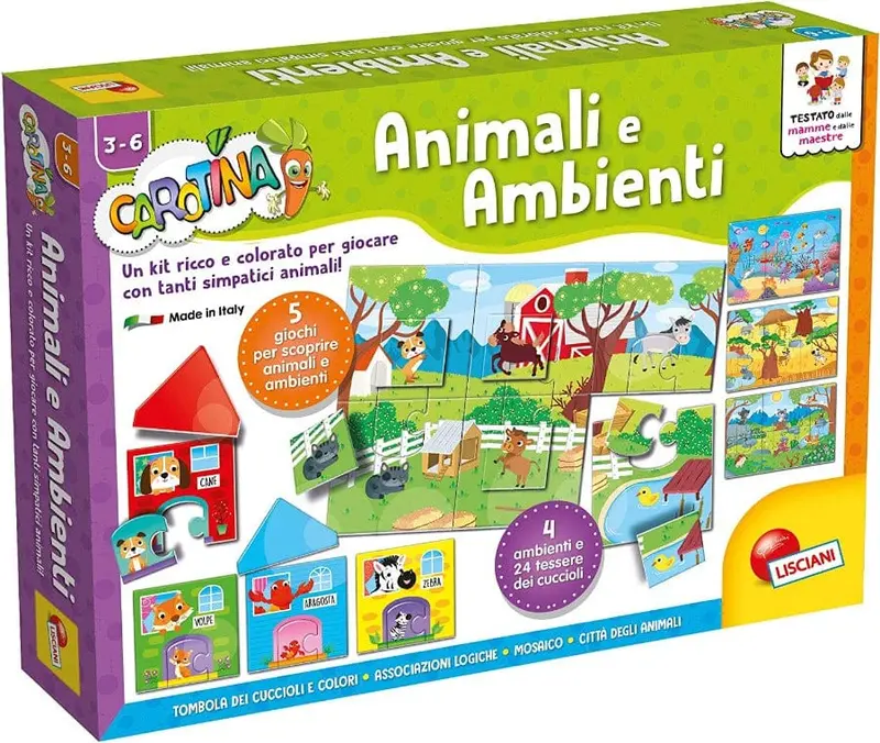 Carotina Maxi Animali e Ambienti, Lisciani Giochi