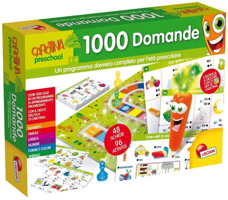 Carotina Penna Parlante 1000 Domande, Lisciani Giochi