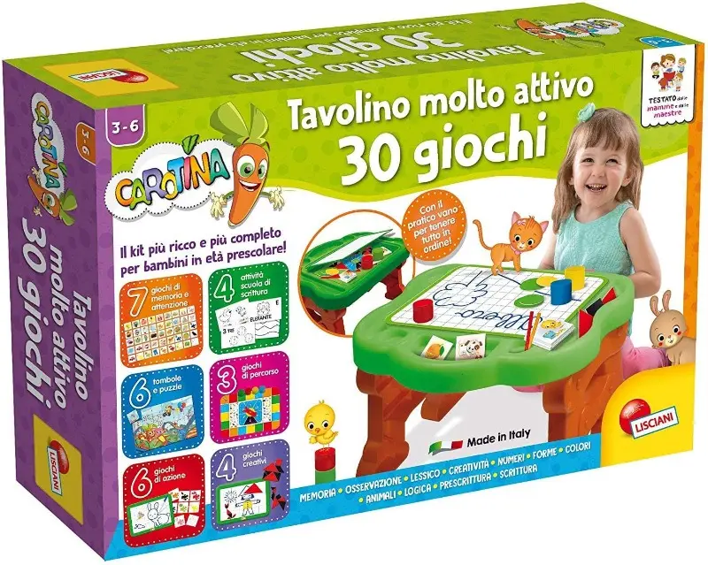 Carotina Tavolino Molto Attivo 30 Giochi