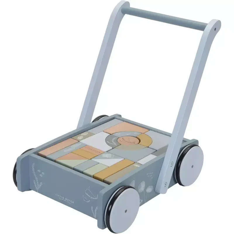 Carrellino con Costruzioni Little Dutch Blu