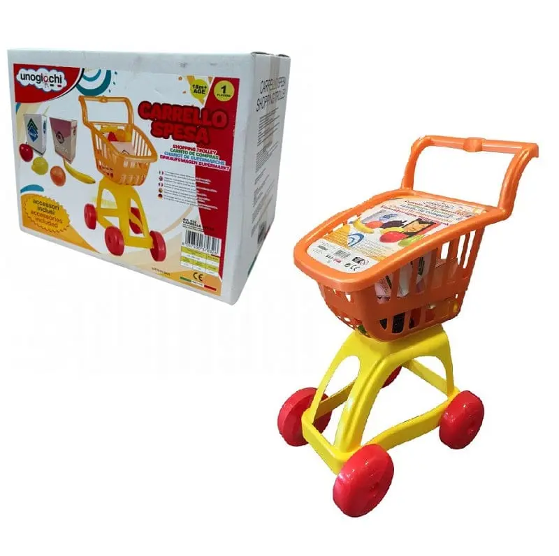 Carrello Spesa con Alimenti Giocattolo - Uno Giochi