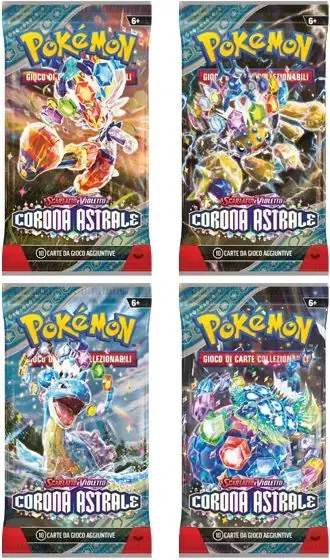 Carte Pokemon - Scarlatto E Violetto Corona Astrale (Busta, Soggetti Vari, ITA)