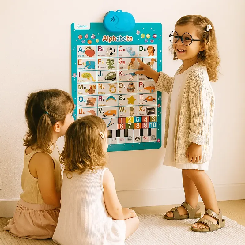 Cartella interattiva per bambini | Imparare le parole e i suoni inglesi attraverso un' esplorazione visiva divertente