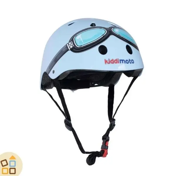 CASCO S (48-52 CM), AZZURRO CON OCCHIALI