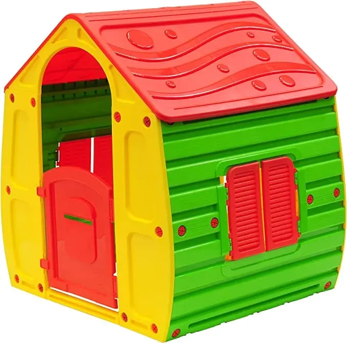 Casetta per Bambini con porte apribili dimensioni 102 x 90 x 109 cm