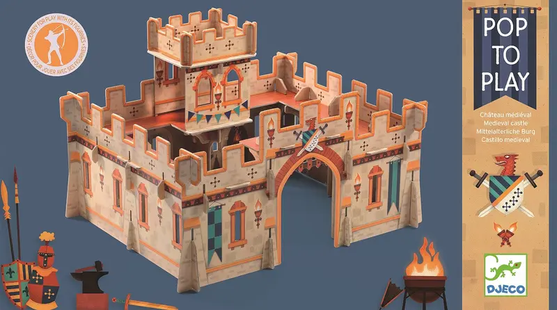 Castello dei Cavalieri in cartonato - Djeco - Art.07714