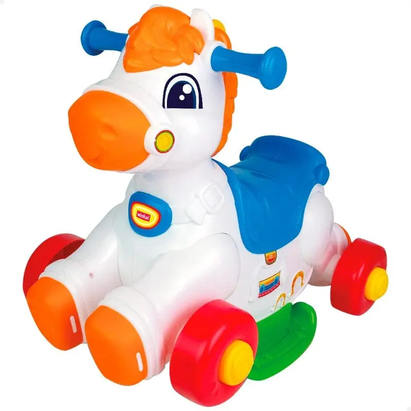 Cavalcabile Cavallino, Primi Passi 2 in 1 per Bambini con Luci e Suoni
