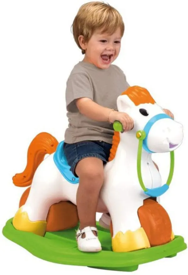 Cavallo a dondolo 3 in 1, Cavalcabile Cavallino Primì Giochi Preziosi
