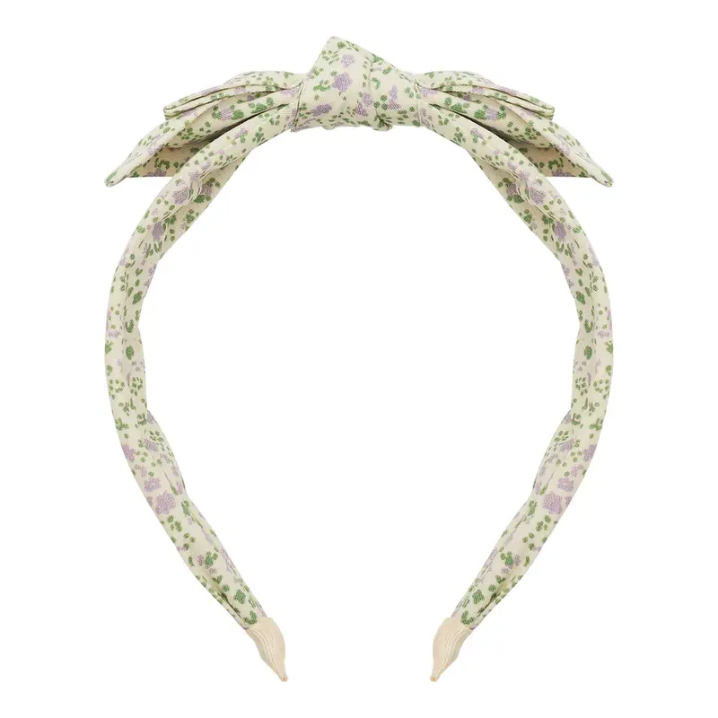 Cerchietto Fiocco - Fiori Lilla