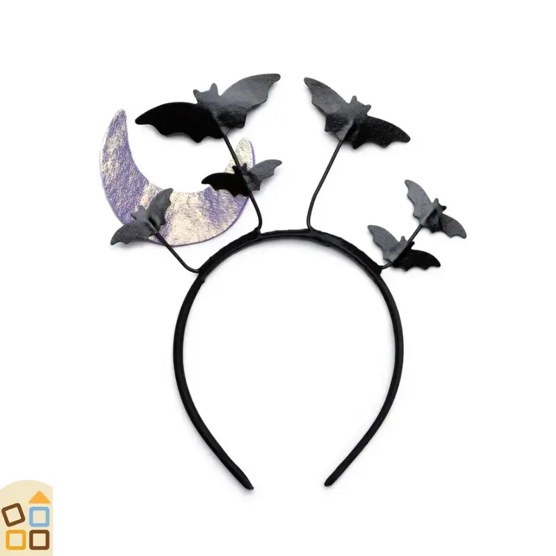 Cerchietto per Capelli, Pipistrelli Luna Viola