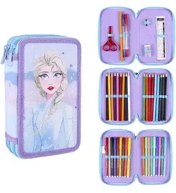 Cerdá Astuccio Triple Frozen Elsa Con Accessori