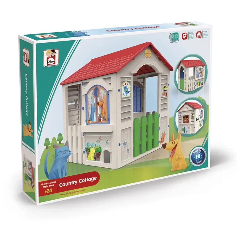 Chicos Casetta per Bambini Country Cottage dimensioni 105 x 104 x 85 cm