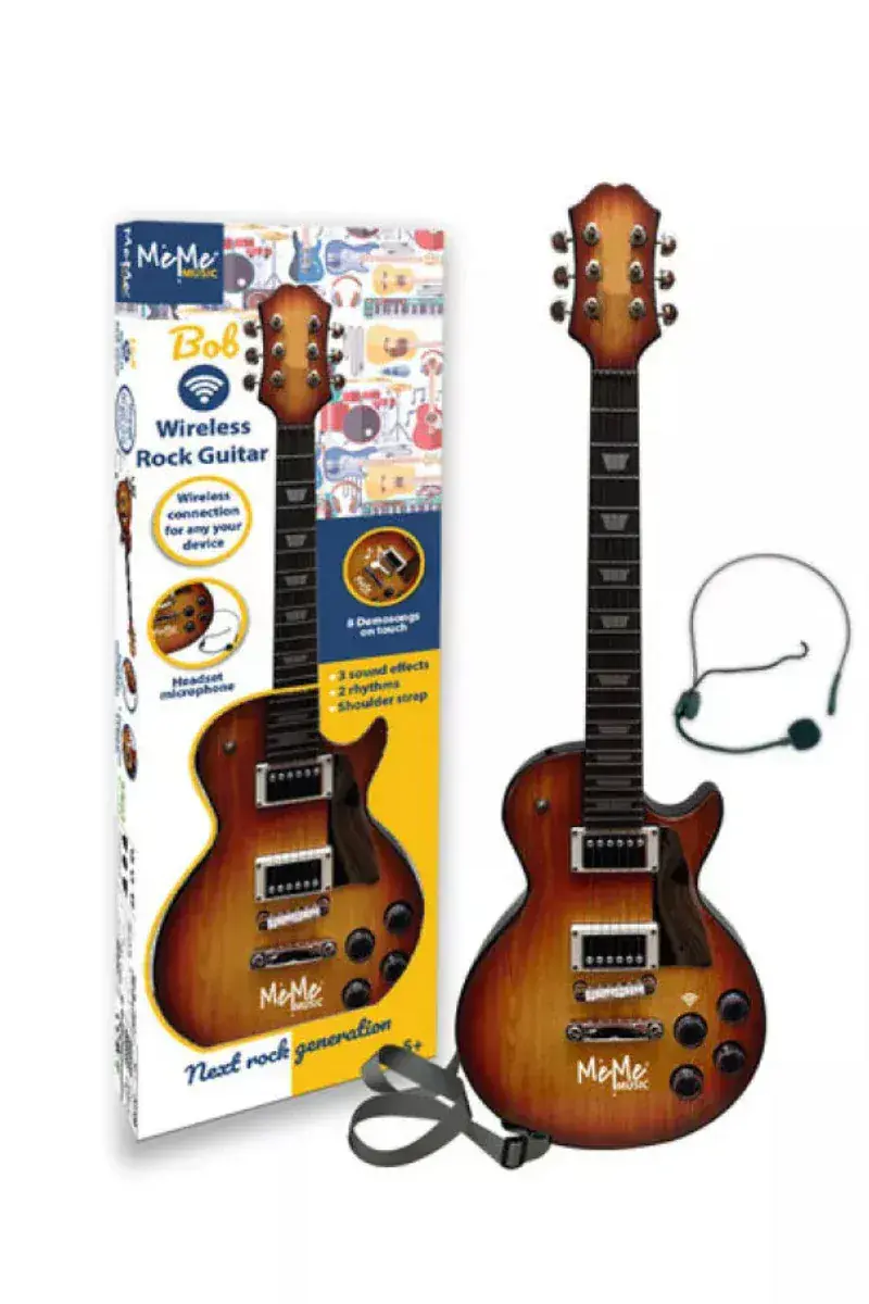 Chitarra Elettrica per Bambini con Microfono e Connessione Wireless - MeMe Music