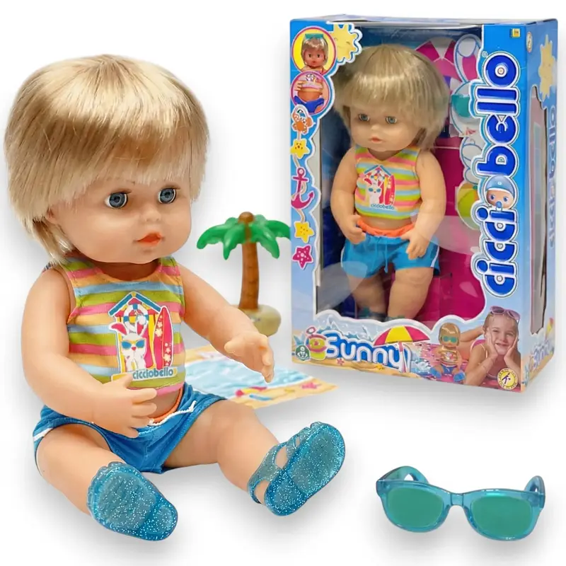 Cicciobello Sunny Bambola Abbronzante con Occhiali