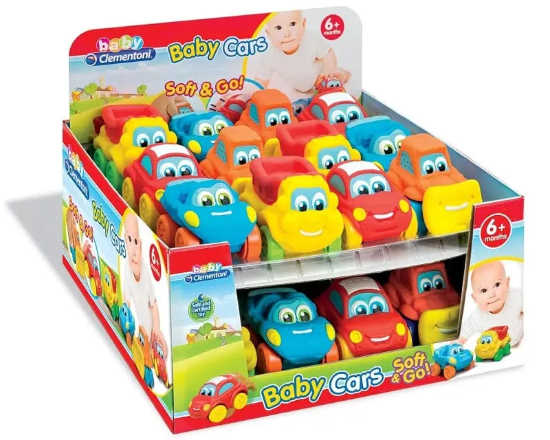 Clementoni Baby Cars Soft & Go Macchinine Morbide +6Mesi