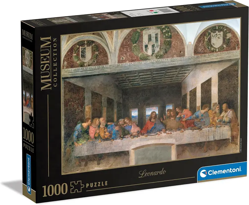 Clementoni - Puzzle 1000 Pezzi Museum Collection, Tema Cenacolo Di Leonardo Da Vinci