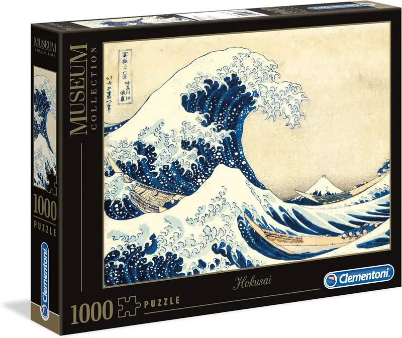 Clementoni - Puzzle 1000 Pezzi - Tema Hokusai La Grande Onda