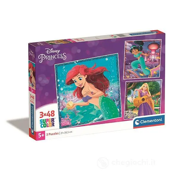 Clementoni Puzzle 3x48 Square Disney Princess