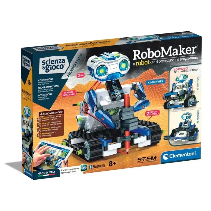 Clementoni Robomaker, Robot da Costruire e Programmare - 19132