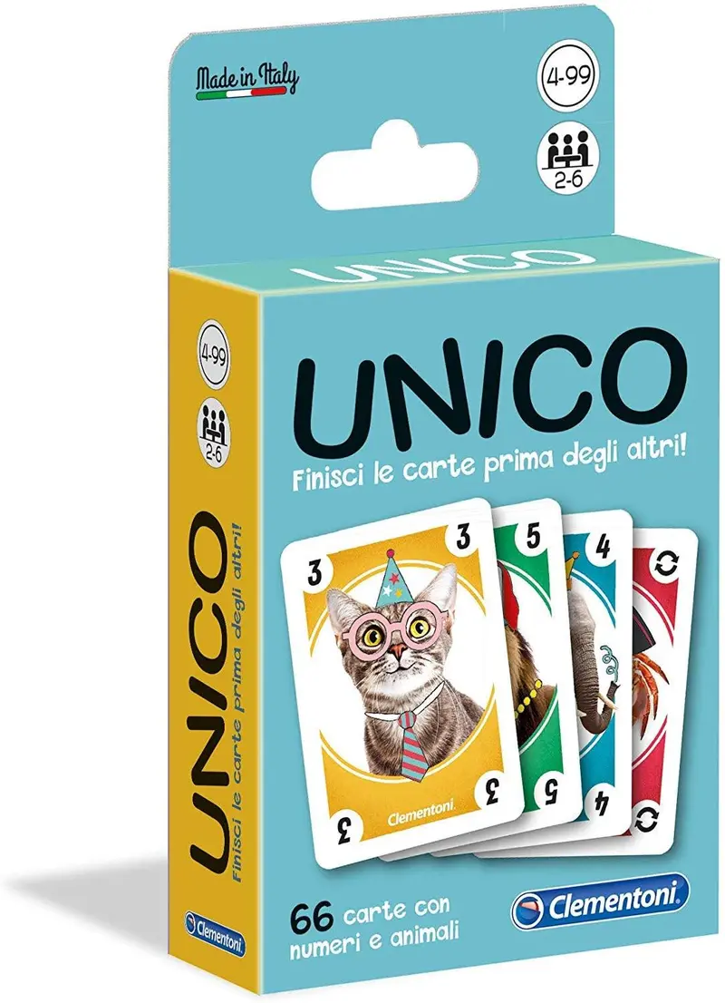 Clementoni - Sapientino Gioco di Carte con Animali Unico