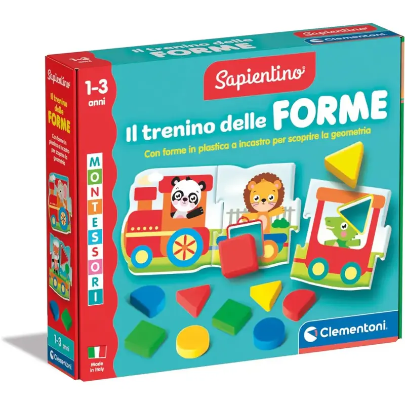 Clementoni Sapientino Montessori – Il Trenino delle Forme