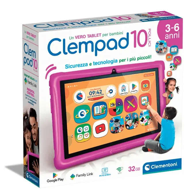 Clementoni - Tablet Clempad 10" Pink