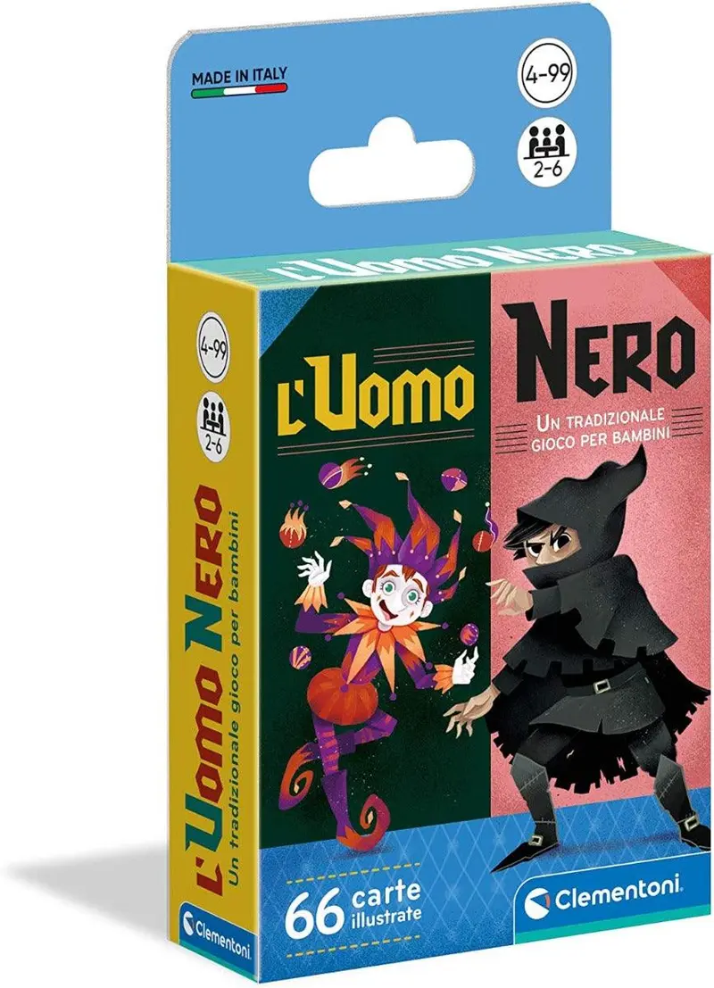 Clementoni - Uomo Nero Gioco di Carte per Bambini