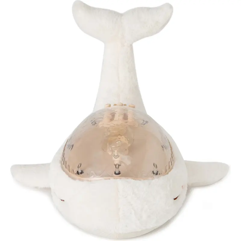 Cloud B Tranquil Whale Peluche Luminoso Bianco