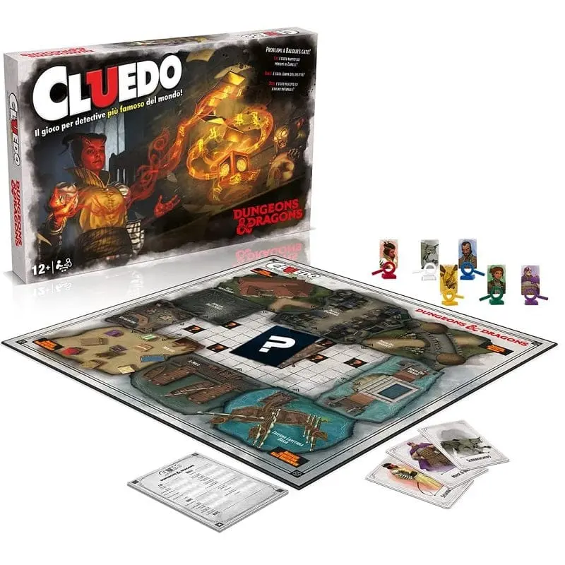 Cluedo Dungeon and Dragons versione Italiana per 2 a 6 Giocatori, Giochi da Tavolo Bambini 12 Anni