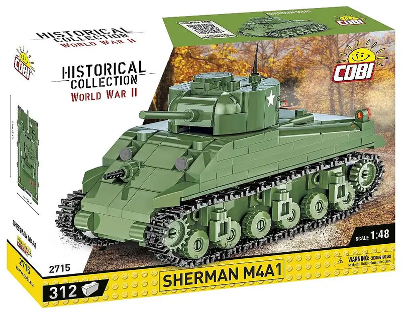 COBI 312 Pcs Sherman M4A1 realizzato con mattoncini COBI
