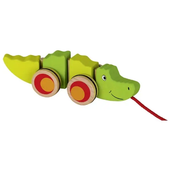 Coccodrillo trainabile in legno - Goki - Art.54903