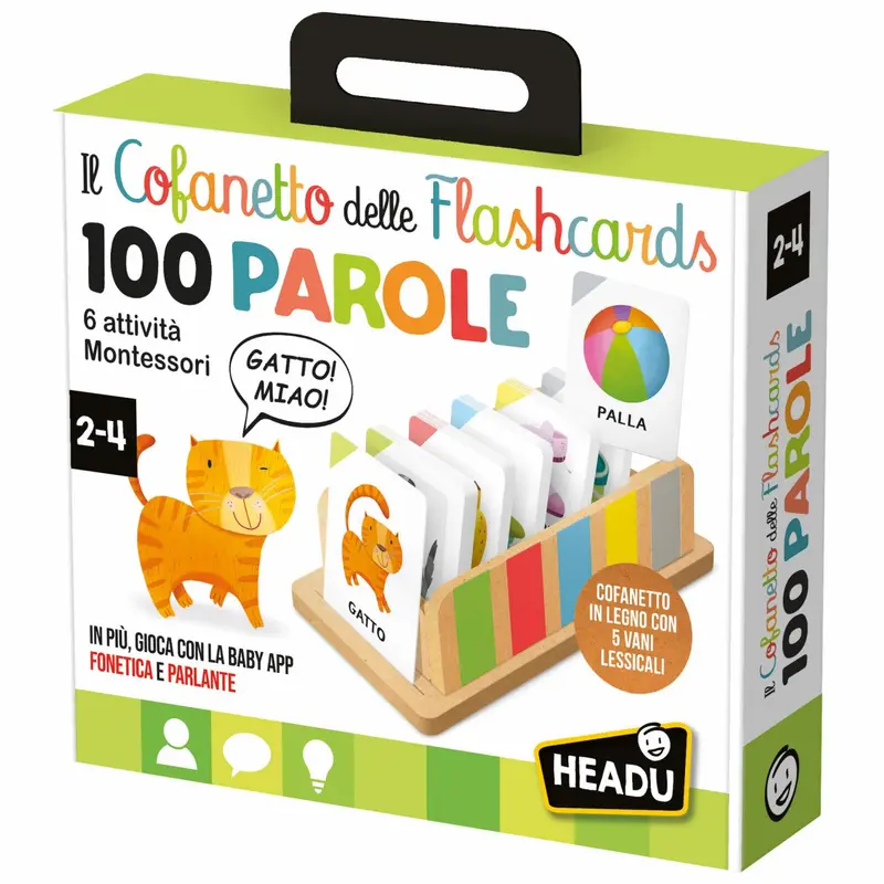 Cofanetto Flashcards 100 Parole Montessori