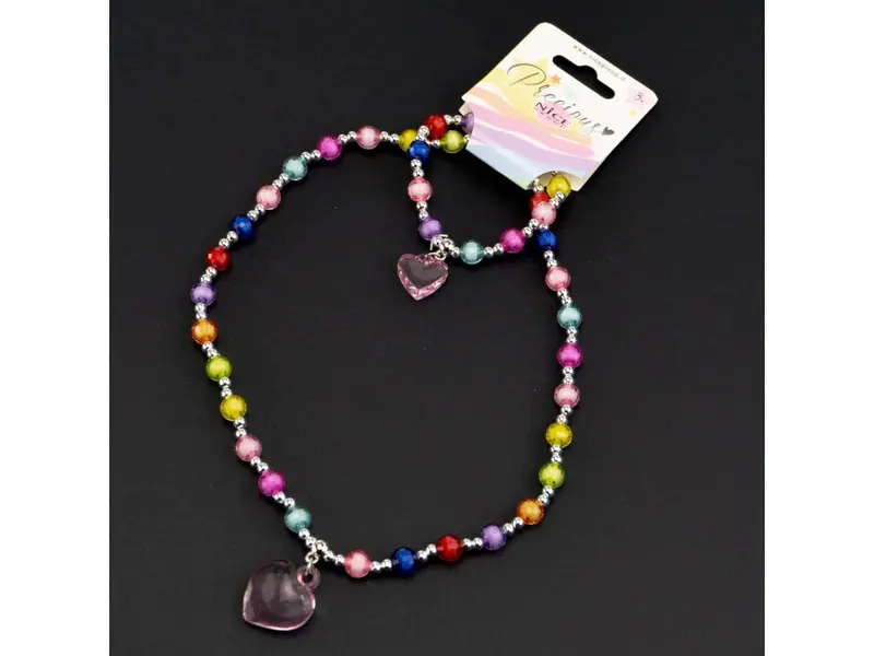 Collana e Bracciale Bambina Harts, Parure a tema Cuori