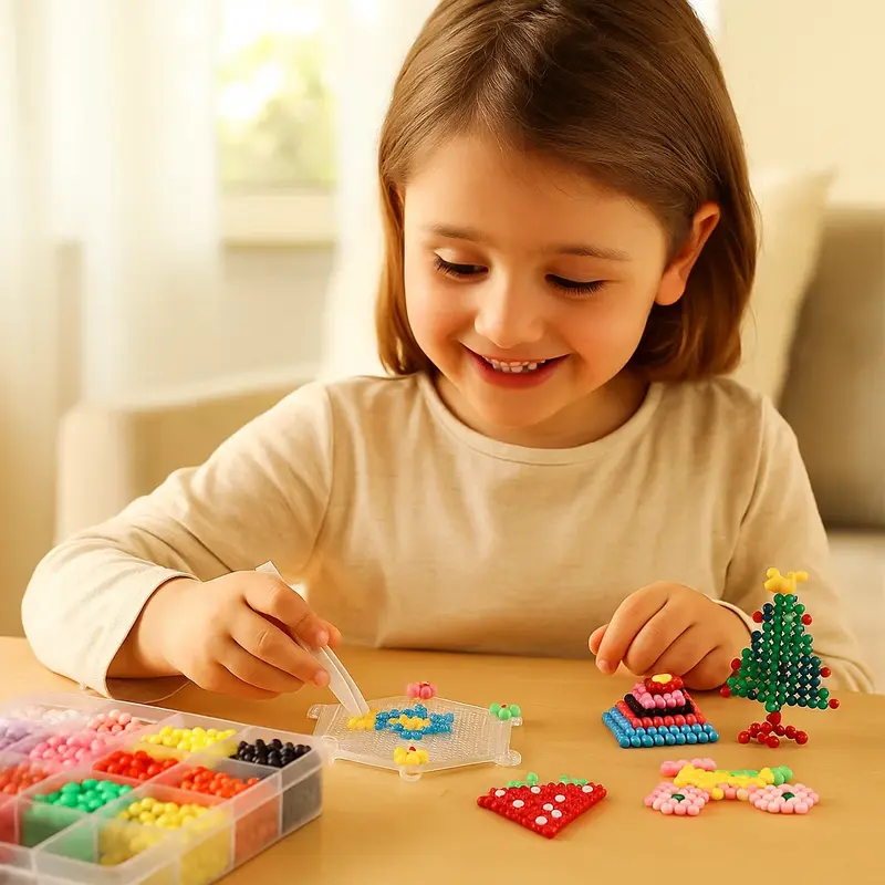Completo di perline d' acqua per bambini | Giocattolo educativo creativo per costruire forme e disegni 3D colorati