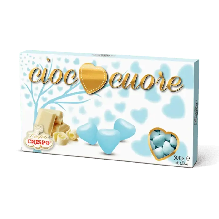Confetti Ciococuore al Cioccolato Celeste 500 gr - Crispo