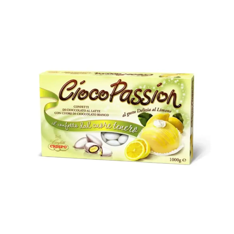Confetti Ciocopassion Ciocc. al Latte Gusto Delizia al Limone 1 Kg - Crispo
