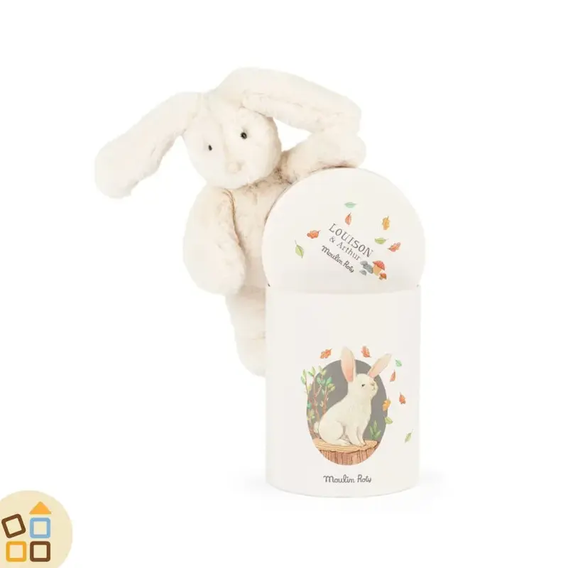 CONIGLIETTO LOUISON CON SCATOLA CREMA