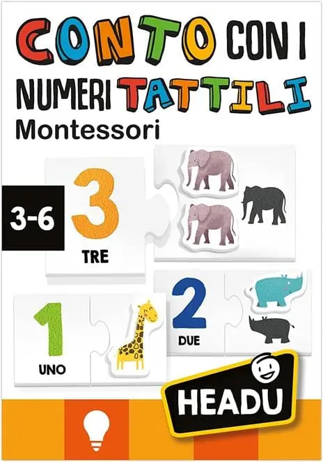 Conto Con I Numeri Tattili Montessori Headu