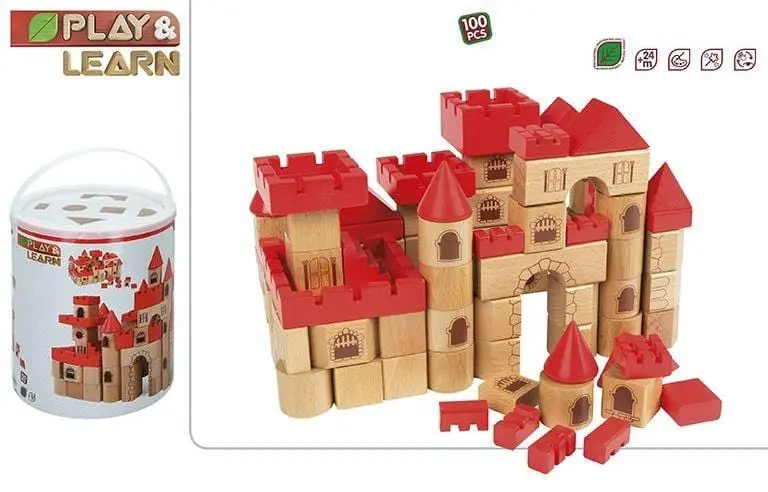 Costruzioni in Legno Castello Medievale 100pz