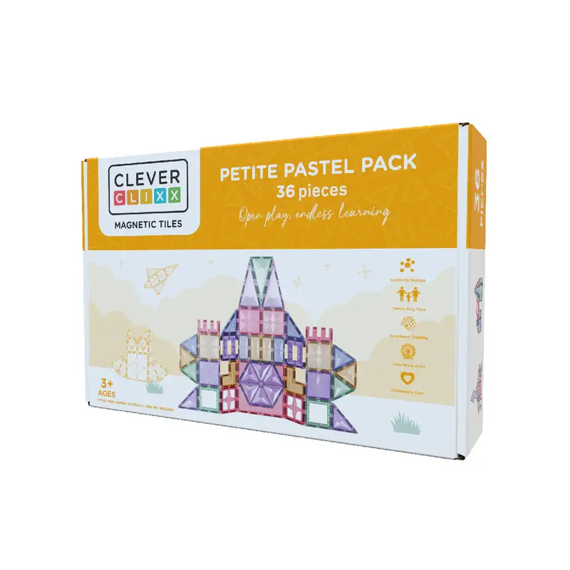 Costruzioni Magnetiche Petite Pastel Pack 36 Pezzi Pieces