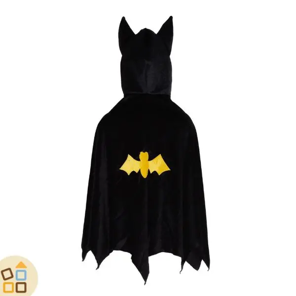 COSTUME BATMAN, MANTELLO 5/6 ANNI
