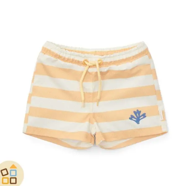 COSTUME BOXER RIGHE GIALLE 3/6M